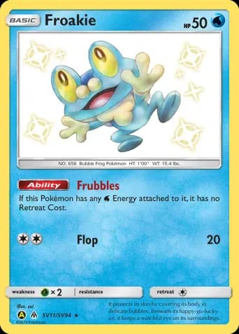 Froakie Pokémon card #SV11