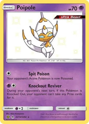 Poipole Pokémon card #SV19