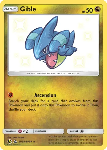 Gible Pokémon card #SV38