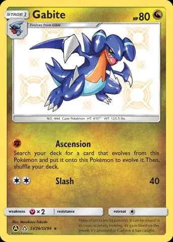 Gabite Pokémon card #SV39