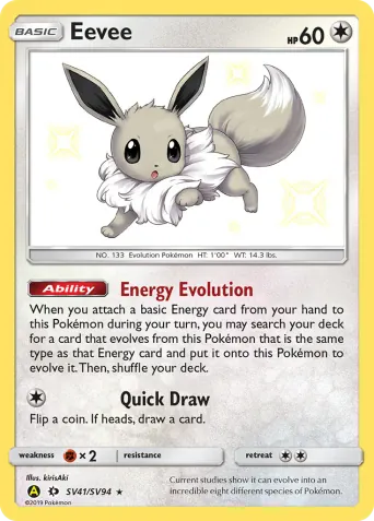 Eevee Pokémon card #SV41