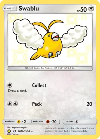 Swablu Pokémon card #SV42
