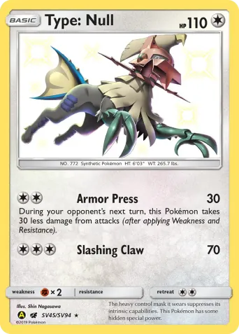 Type: Null Pokémon card #SV45