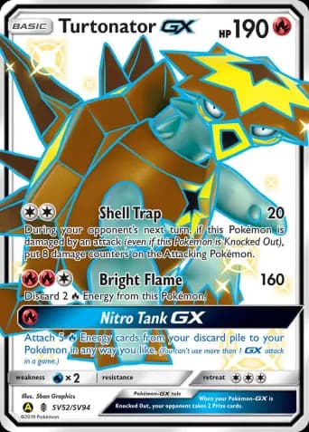 Turtonator-GX Pokémon card #SV52