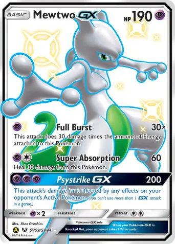 Mewtwo-GX Pokémon card #SV59