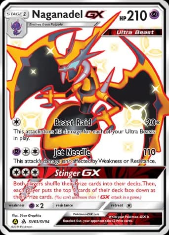 Naganadel-GX Pokémon card #SV63