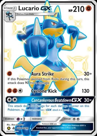 Lucario-GX Pokémon card #SV64