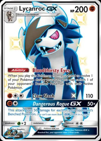 Lycanroc-GX Pokémon card #SV66