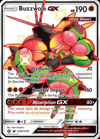 Buzzwole-GX Pokémon card #SV68