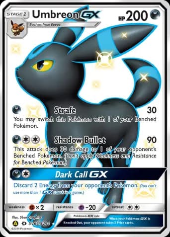 Umbreon-GX Pokémon card #SV69