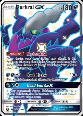 Darkrai-GX Pokémon card #SV70