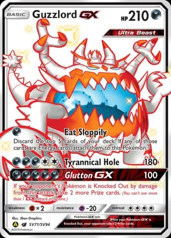 Guzzlord-GX Pokémon card #SV71