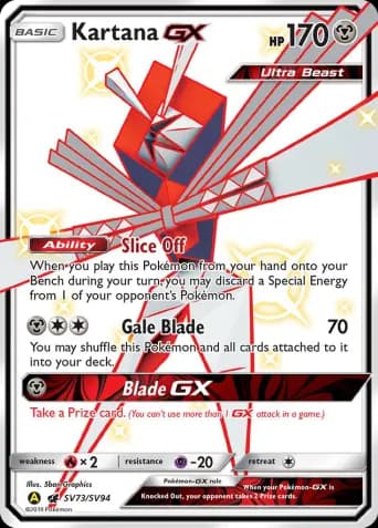 Kartana-GX Pokémon card #SV73