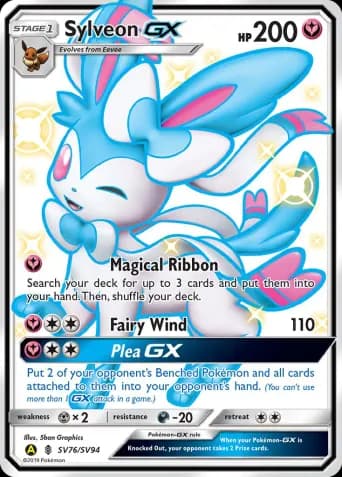 Sylveon-GX Pokémon card #SV76