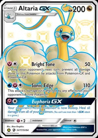 Altaria-GX Pokémon card #SV77