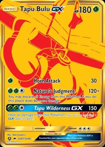 Tapu Bulu-GX Pokémon card #SV91