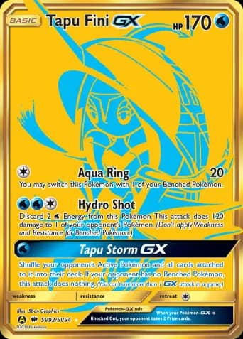 Tapu Fini-GX Pokémon card #SV92