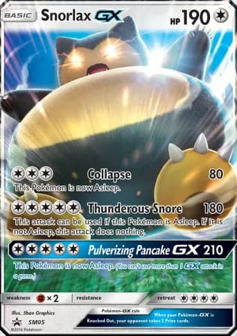 Snorlax GX Pokémon card #SM05
