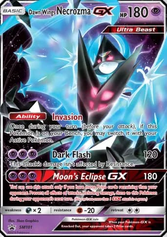 Dawn Wings Necrozma GX Pokémon card #SM101
