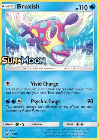 Bruxish Pokémon card #SM11