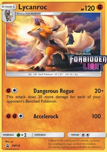 Lycanroc Pokémon card #SM118