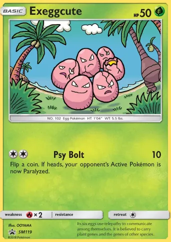 Exeggcute Pokémon card #SM119
