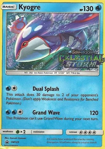 Kyogre Pokémon card #SM129