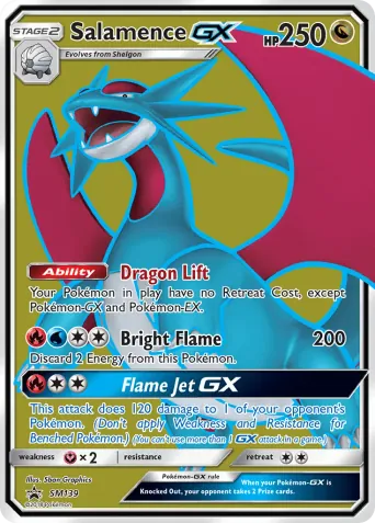 Salamence GX Pokémon card #SM139