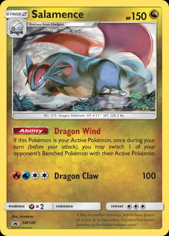 Salamence Pokémon card #SM140