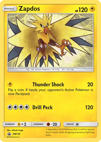Zapdos Pokémon card #SM145