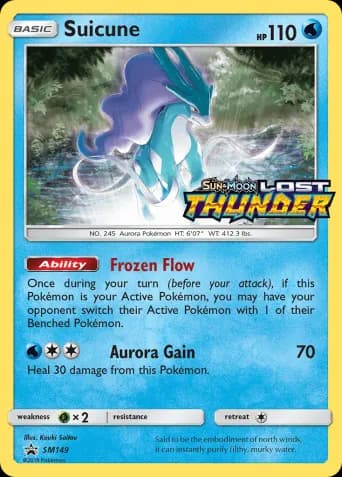 Suicune Pokémon card #SM149