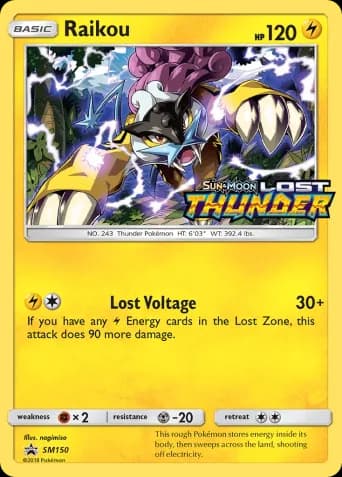 Raikou Pokémon card #SM150