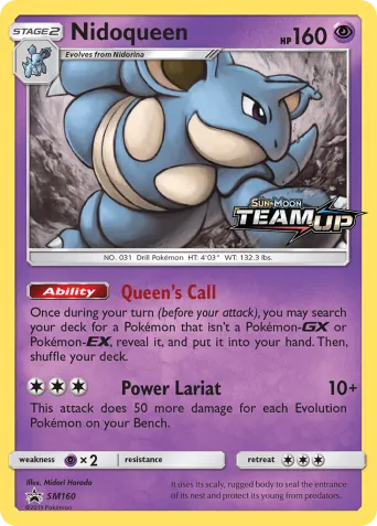 Nidoqueen Pokémon card #SM160