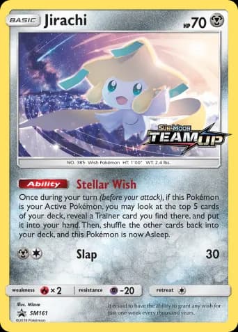 Jirachi Pokémon card #SM161