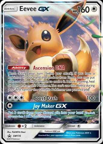 Eevee GX Pokémon card #SM174