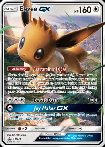 Eevee GX Pokémon card #SM175