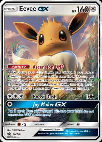 Eevee GX Pokémon card #SM176