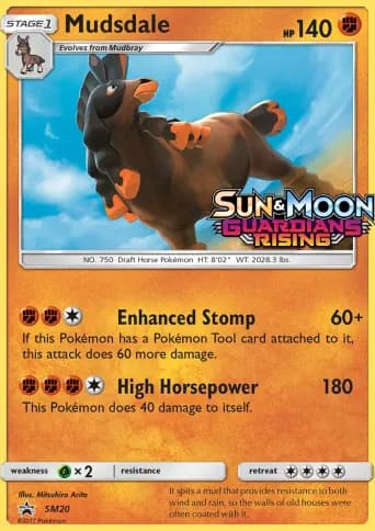Mudsdale Pokémon card #SM20