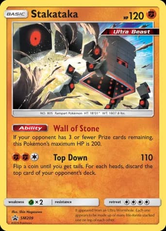 Stakataka Pokémon card #SM209
