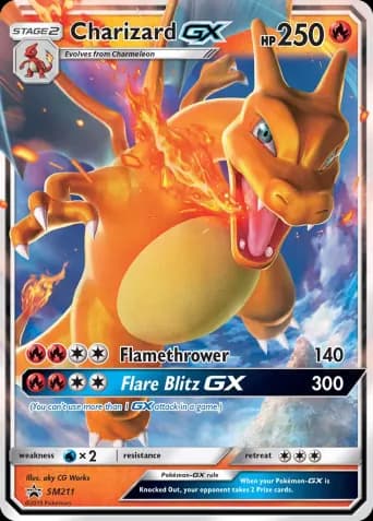 Charizard GX Pokémon card #SM211