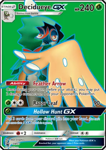 Decidueye GX Pokémon card #SM37