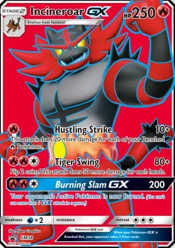 Incineroar GX Pokémon card #SM38