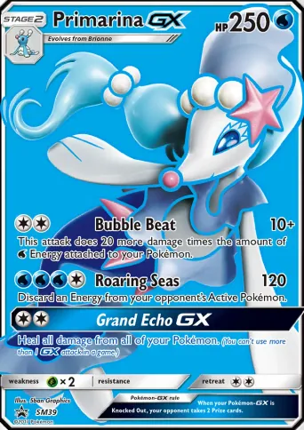 Primarina GX Pokémon card #SM39