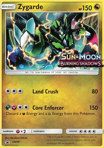 Zygarde Pokémon card #SM48