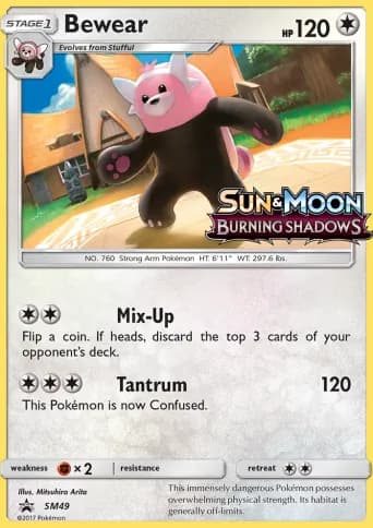 Bewear Pokémon card #SM49