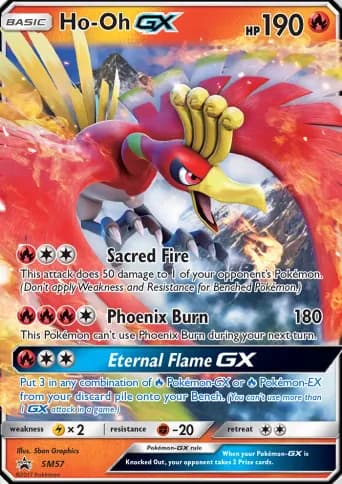 Ho-Oh GX Pokémon card #SM57