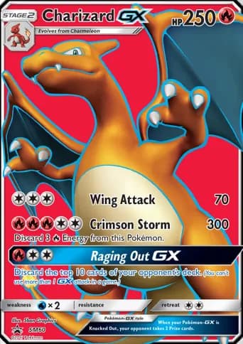 Charizard GX Pokémon card #SM60