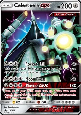 Celesteela GX Pokémon card #SM67