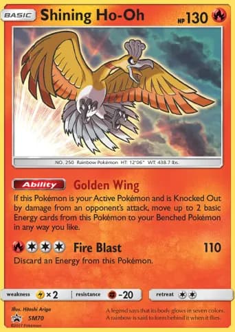 Shining Ho-Oh Pokémon card #SM70