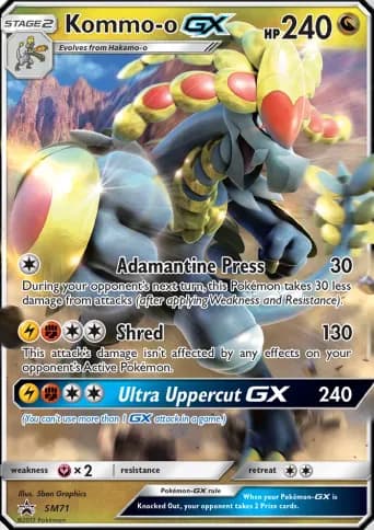 Kommo-o GX Pokémon card #SM71